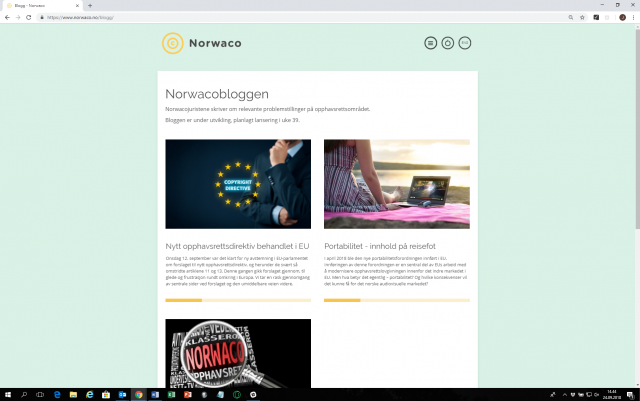 Norwacobloggen er lansert